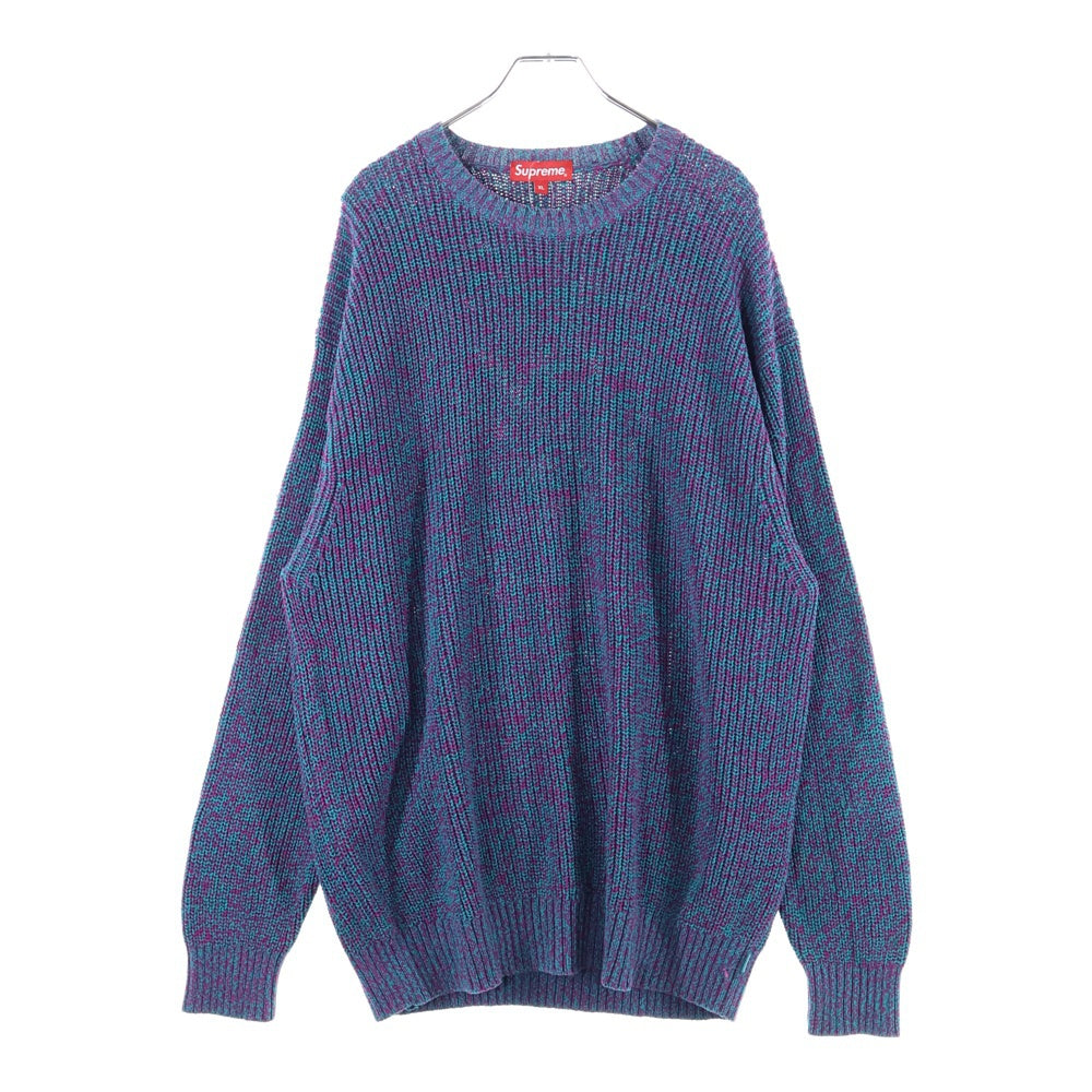 SUPREME(シュプリーム) 21AW Melange Rib Knit Sweater Small Box Logo スモールボックスロゴ メランジリブニット セーター マルチカラー