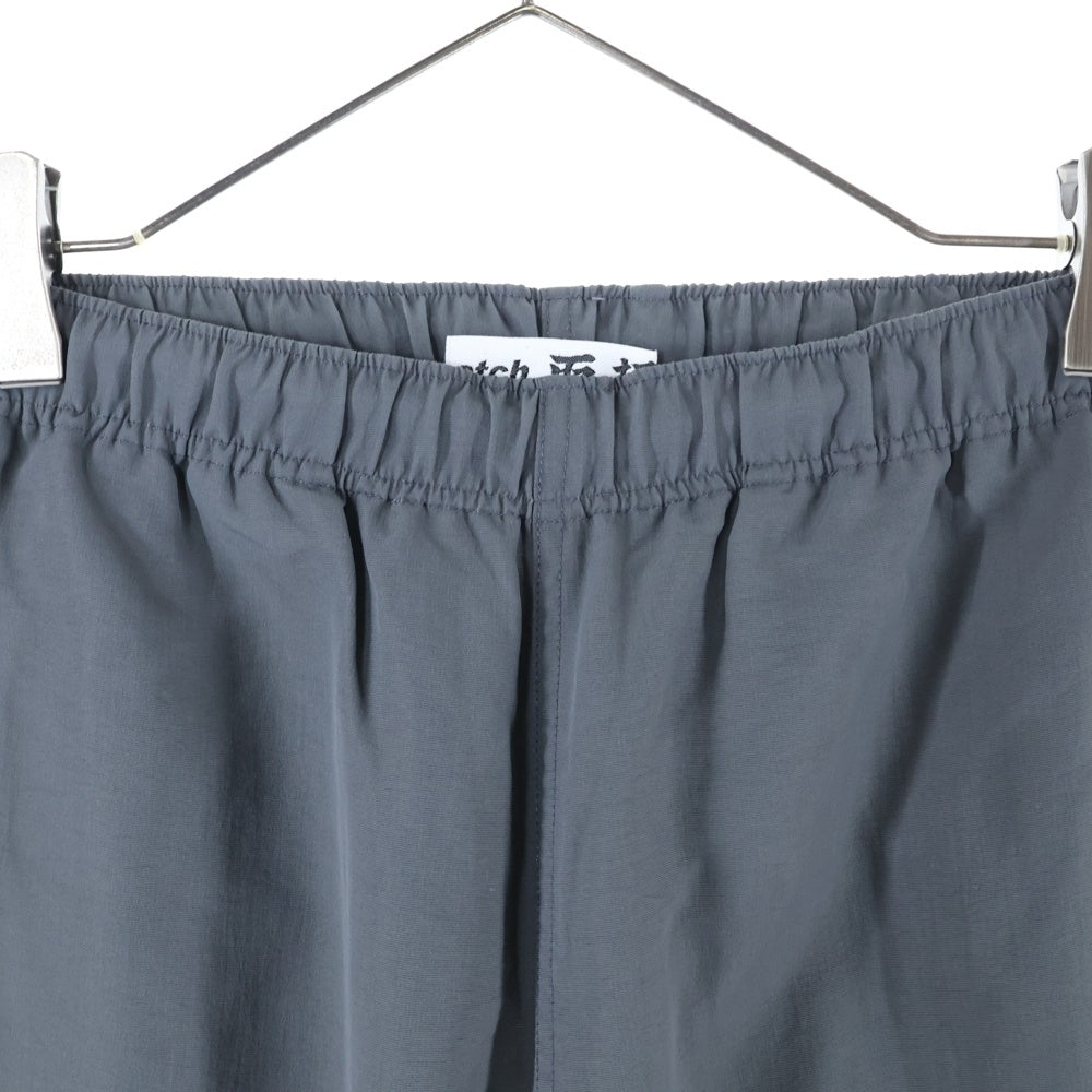 THE BLACK EYE PATCH(ブラックアイパッチ) TRACKING PANTS サイドライン ポリエステル トラッキングパンツ グレー/ホワイト/レッド