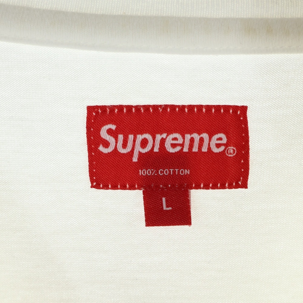 SUPREME(シュプリーム) 21AW Geo Arc L/S Top ゲオ フロントアーチロゴ刺繍ロングスリーブTシャツ 長袖 ホワイト