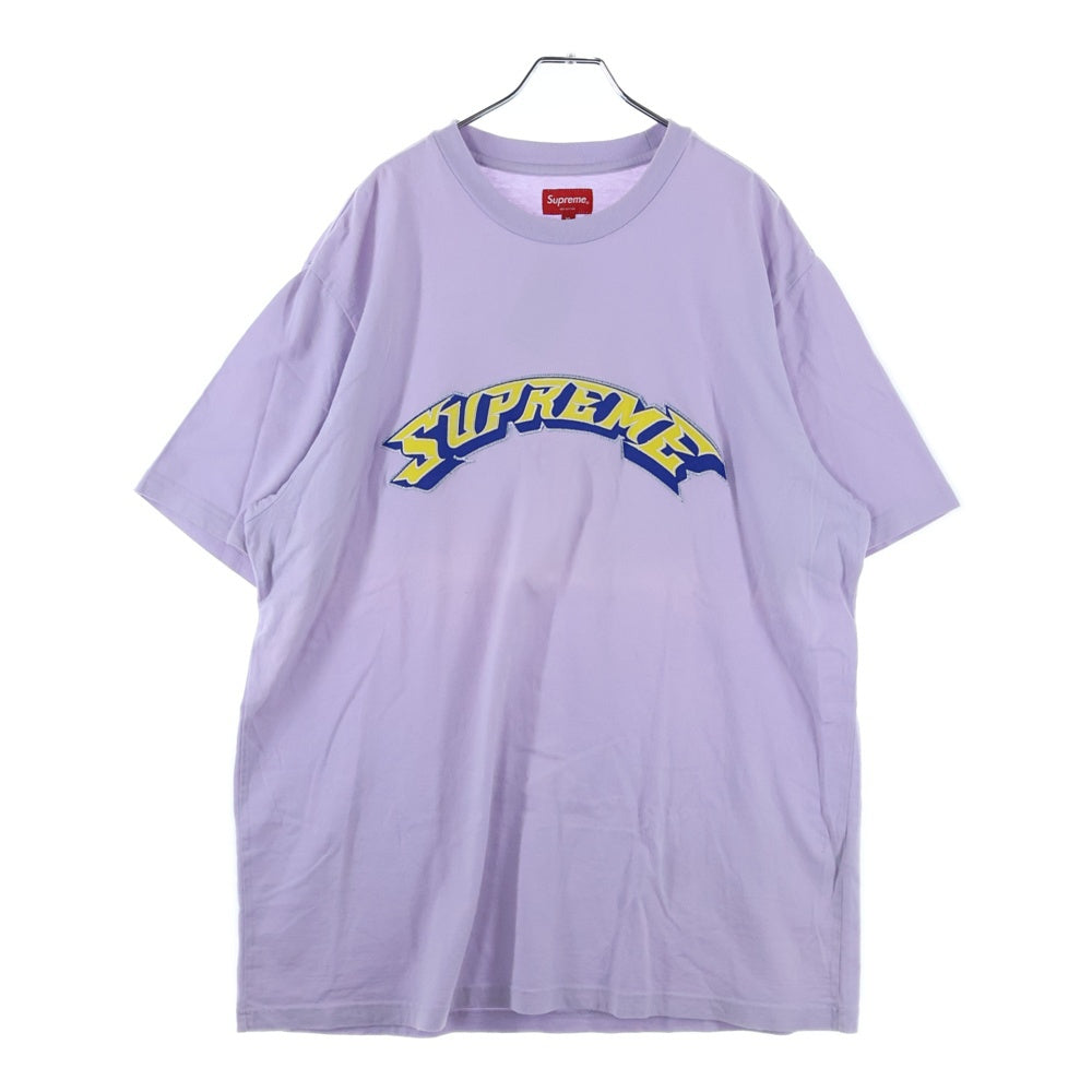 SUPREME(シュプリーム) 22SS Applique Arc S／S Top アーチロゴアップリケ クルーネック半袖Tシャツ パープル