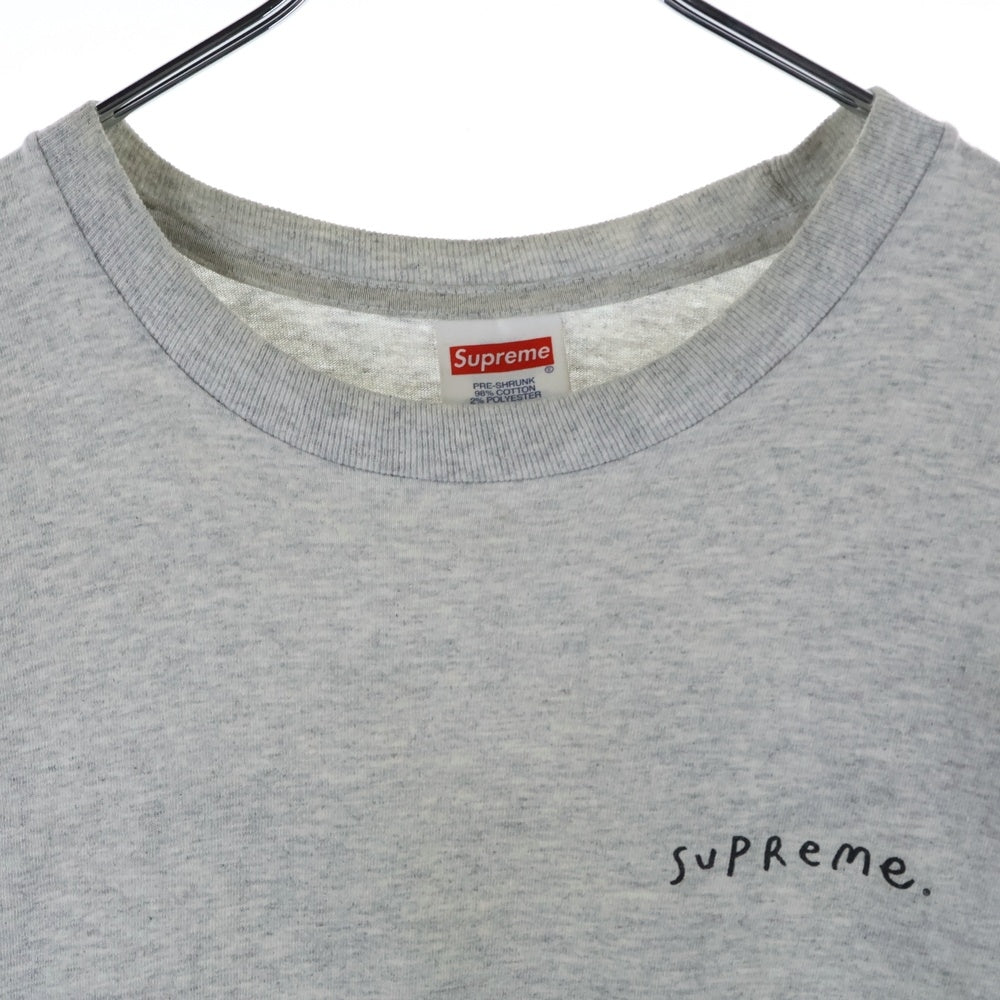 SUPREME(シュプリーム) 23AW Yin Yang Tee インヤン バックプリントクルーネック半袖Tシャツ グレー