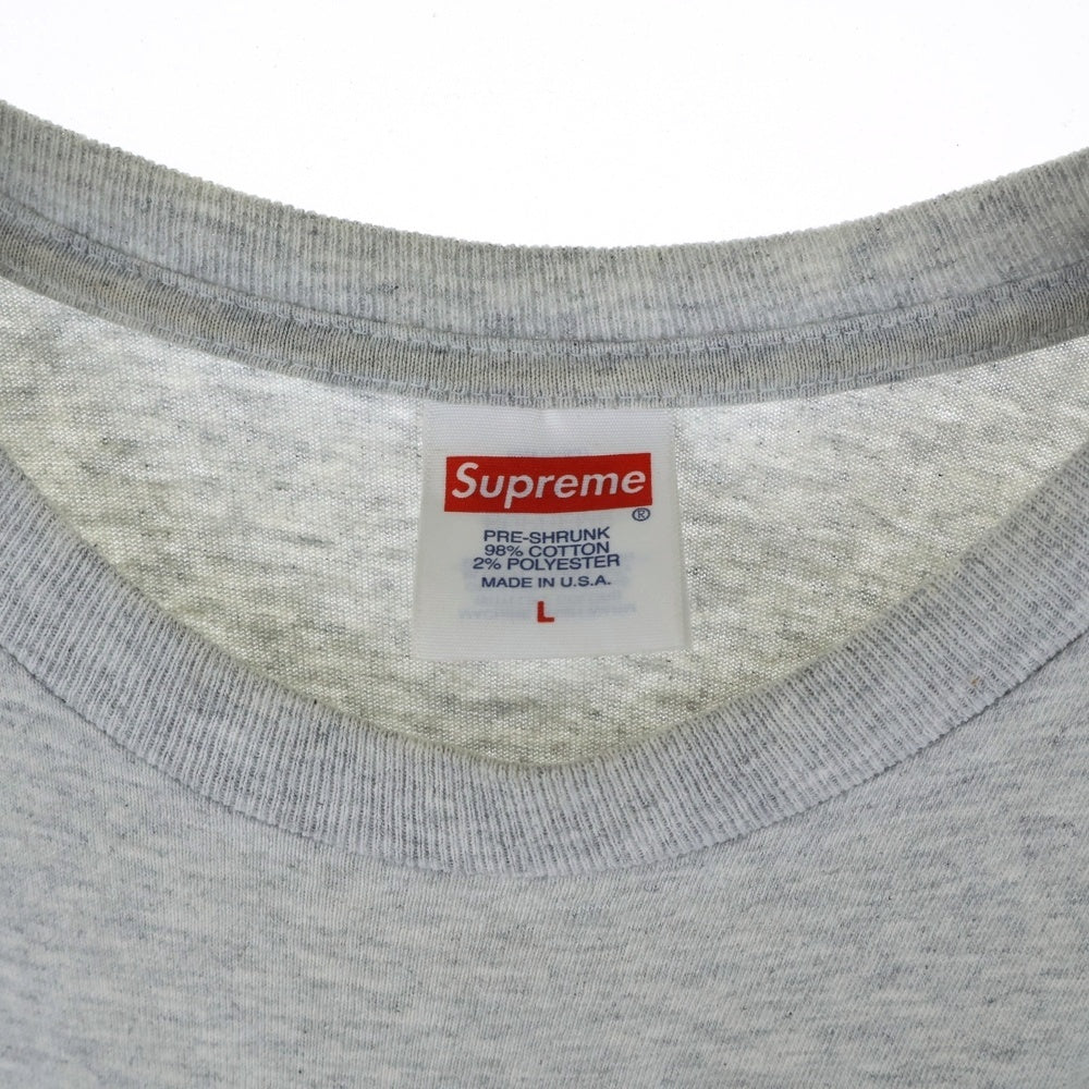 SUPREME(シュプリーム) 23AW Yin Yang Tee インヤン バックプリントクルーネック半袖Tシャツ グレー
