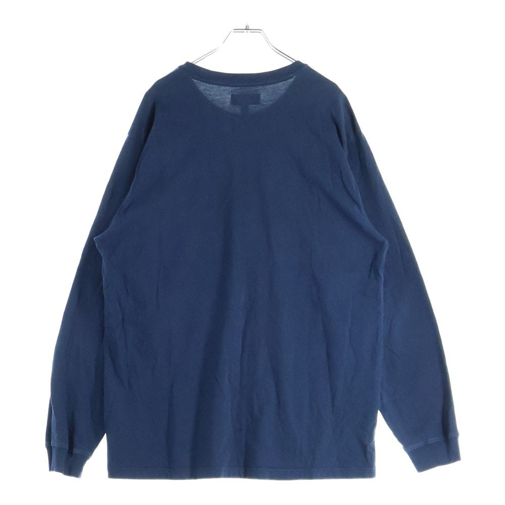 SUPREME(シュプリーム) 24SS Small Box Logo L/S Tee スモールボックスロゴ刺繍ロングスリーブTシャツ 長袖 ネイビー