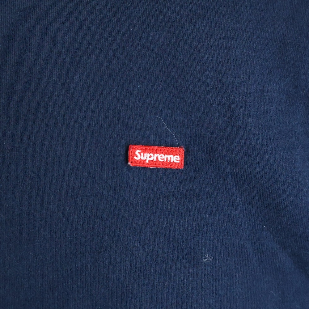 SUPREME(シュプリーム) 24SS Small Box Logo L/S Tee スモールボックスロゴ刺繍ロングスリーブTシャツ 長袖 ネイビー