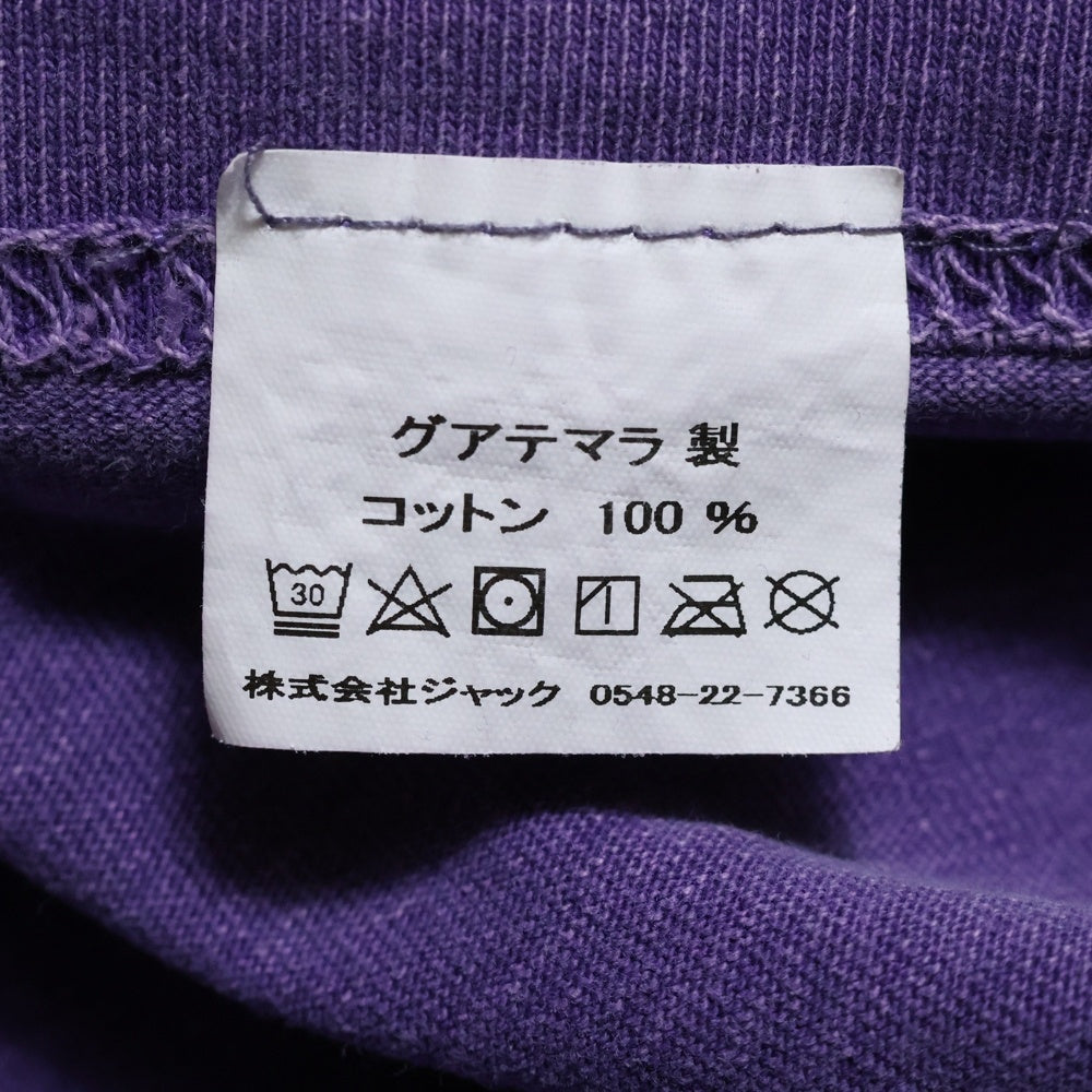 STUSSY(ステューシー) Statue Pig Dyed Tee クルーネック 両面プリント コットン 半袖 Tシャツ カットソー パープル