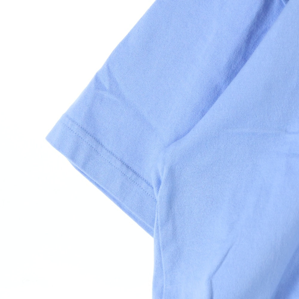 ALWAYS OUT OF STOCK(オールウェイズアウトオブストック) OVERLAP S/S TEE オーバーラップ クルーネック 両面プリント コットン 半袖 Tシャツ カットソー ライトブルー HA-024104122