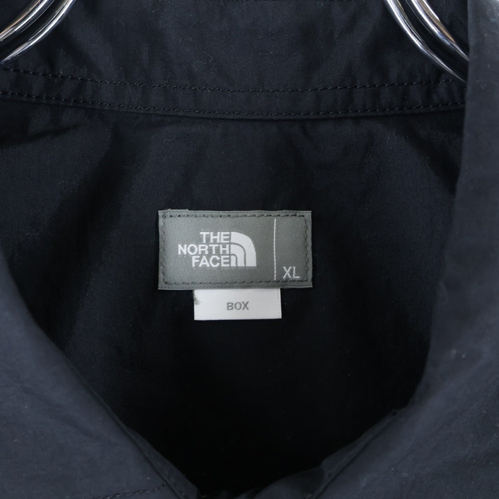 THE NORTH FACE(ザノースフェイス) S/S NUPTSE SHIRT ヌプシ ドットボタン ナイロン 半袖シャツ ブラック NR22331