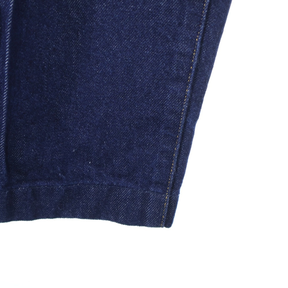 NEON SIGN(ネオンサイン) WIDE DENIM SLACKS ONE WASH ワンウォッシュ タック ワイドデニム スラックス ネイビー N0344OW