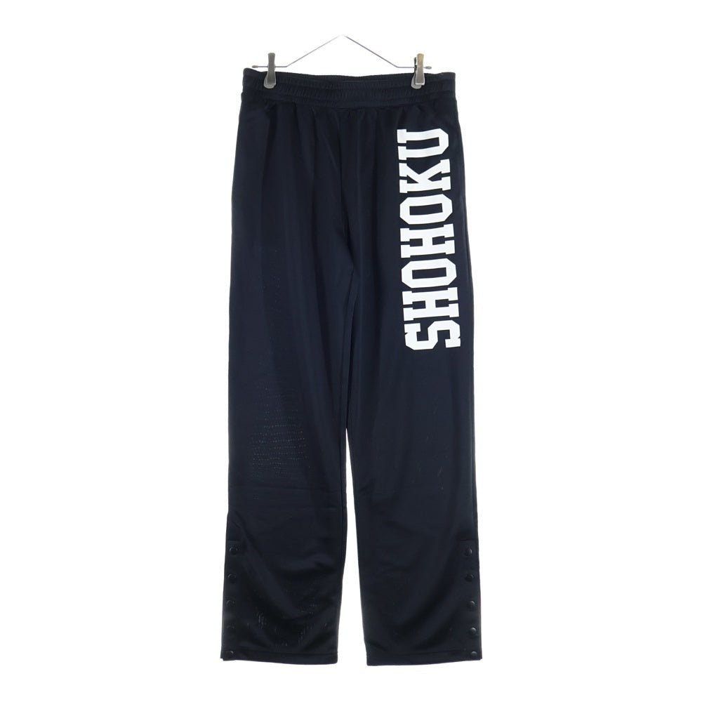 NO BRAND(ノーブランド) THE FIRST SLAM DUNK SHOHOKU 湘北 ロゴプリント ボタンフライ ブルゾン トラックパンツ セットアップ ジャージ ブラック/レッド