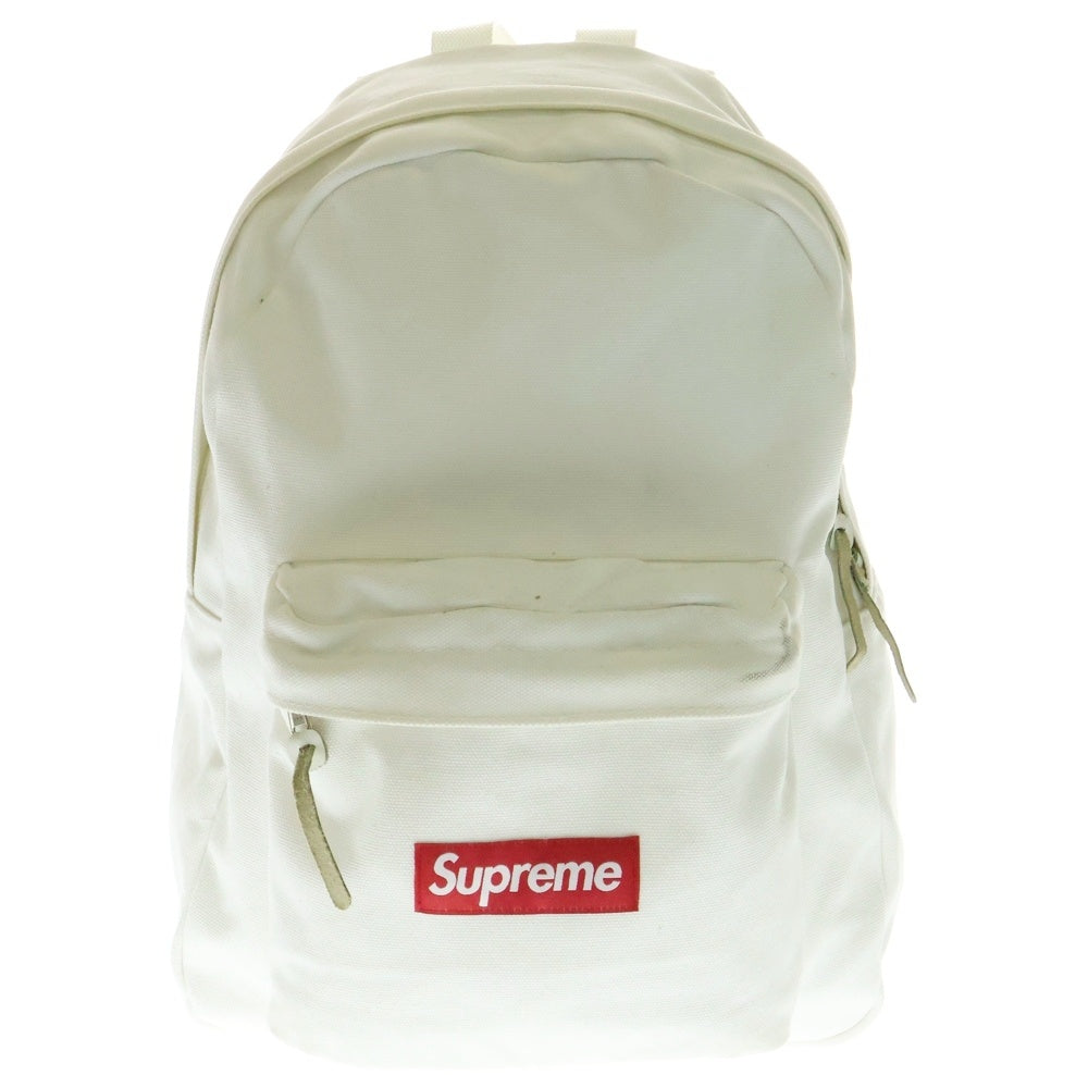 SUPREME(シュプリーム) 20AW Canvas Backpack キャンバス ロゴパッチ バックパック ホワイト