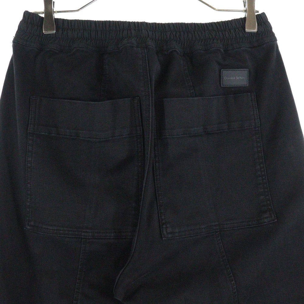 Danke Schon(ダンケシェーン) 22SS PREMIUM SUPER STRETCH TC BLACK SARROUEL PANTS ドローコード スーパーストレッチ サルエルパンツ ブラック 22S-PTL043-DS