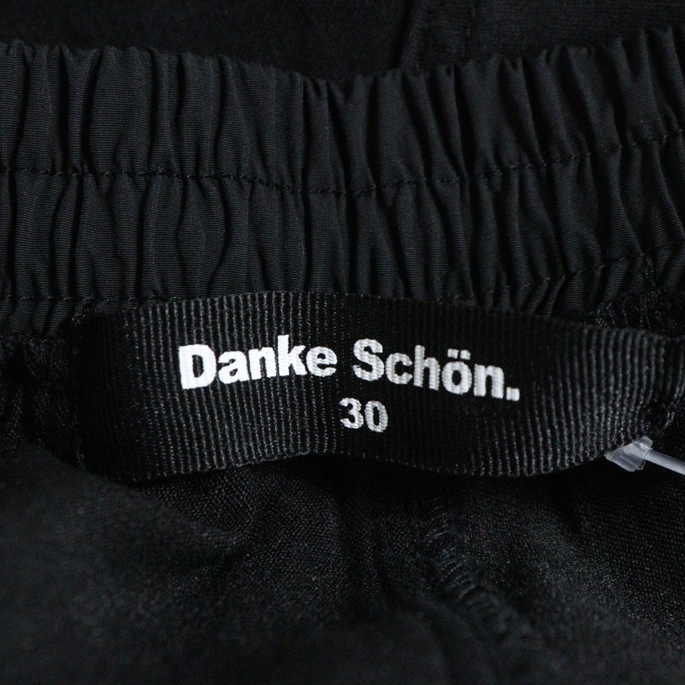Danke Schon(ダンケシェーン) 22SS PREMIUM SUPER STRETCH TC BLACK SARROUEL PANTS ドローコード スーパーストレッチ サルエルパンツ ブラック 22S-PTL043-DS