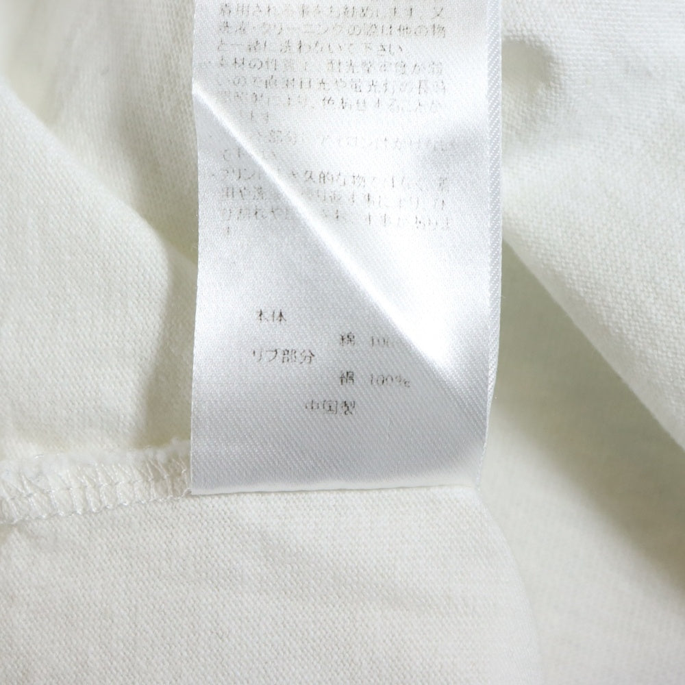 F-LAGSTUF-F(フラグスタフ) ALL WEEKEND LONG プリント クルーネック ロングスリーブ コットン 長袖 Tシャツ カットソー ホワイト FS1011