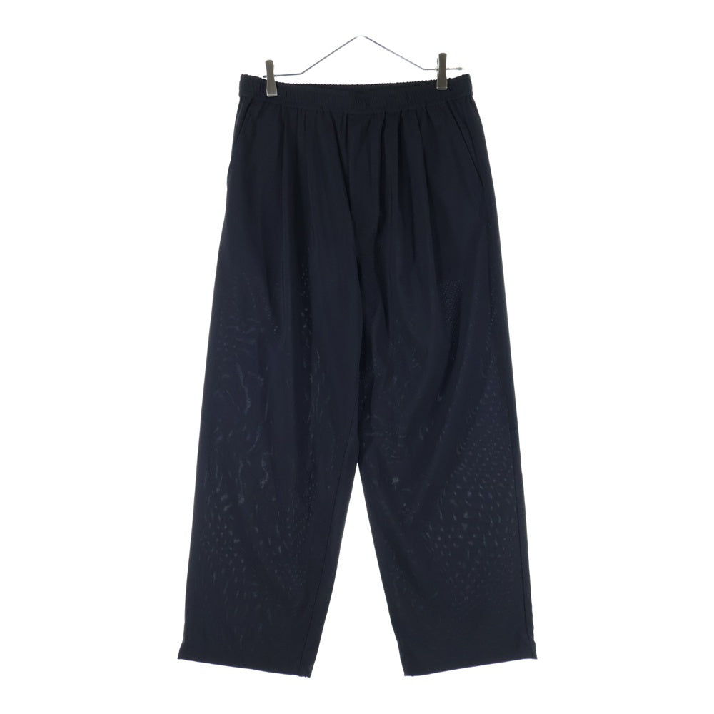 B:MING LIFE STORE by BEAMS(ビーミングライフストアバイビームス) ウェスト ドローコード ツータック スラックス パンツ トラウザー ブラック 24S-BB414