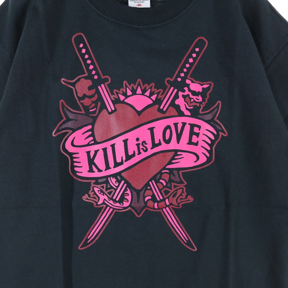 VINTAGE(ヴィンテージ) 00S VINTAGE KILL BILL Vol.2 KILL is LOVE ANVIL ヴィンテージ キルビル キルイズラブ 両面プリント ムービー 半袖Tシャツ カットソー ブラック