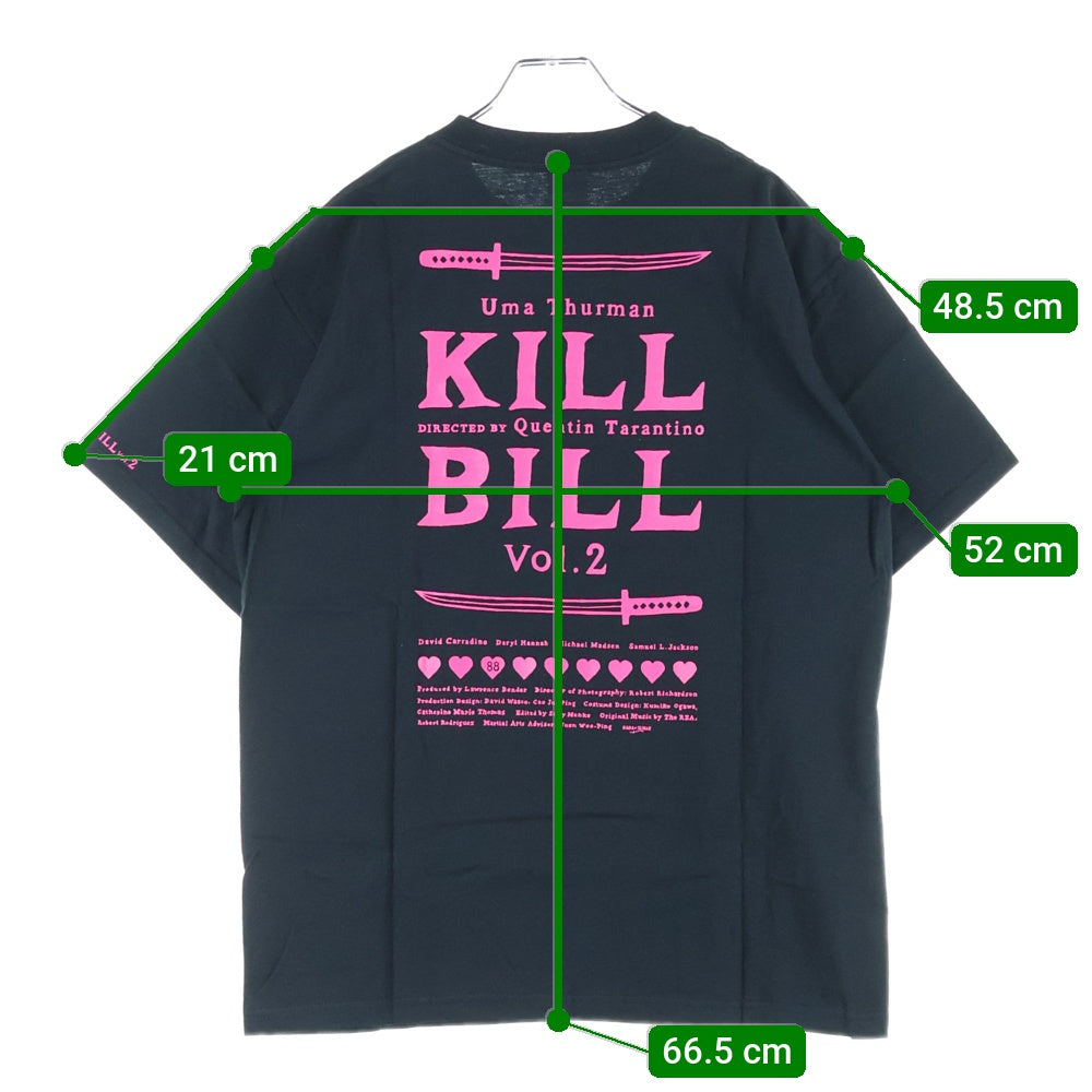 VINTAGE(ヴィンテージ) 00S VINTAGE KILL BILL Vol.2 KILL is LOVE ANVIL ヴィンテージ キルビル キルイズラブ 両面プリント ムービー 半袖Tシャツ カットソー ブラック