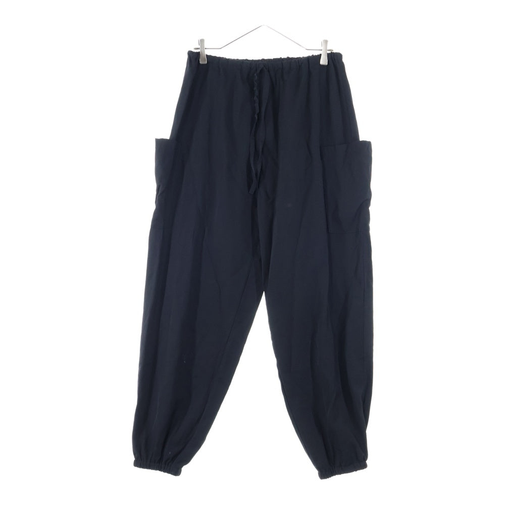Yohji Yamamoto(ヨウジヤマモト) 25SS GABARDINE RELAXED FIT PANTS ギャバジン リラックスフィット イージーパンツ ブラック FP-P63-100