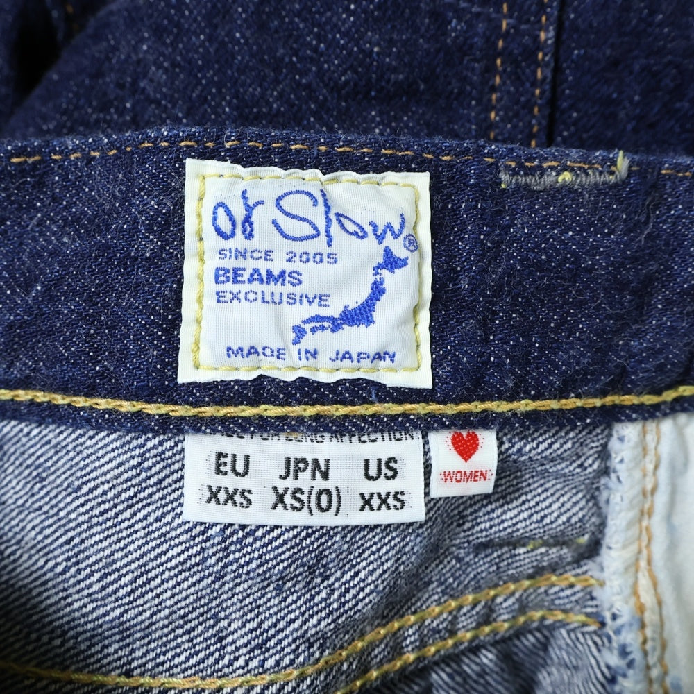 orslow(オアスロー) BEAMS BOY別注 701ZBB MONROE DENIM PANTS モンローパンツ ジップフライデニムパンツ レディース インディゴ