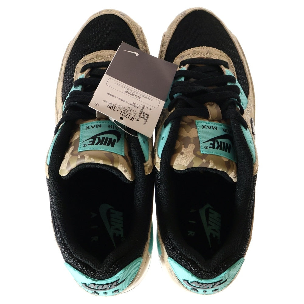 NIKE(ナイキ) AIR MAX 90 CAMO AURORA GREEN エアマックス90 カモ オーラルグリーン ローカットスニーカー マルチカラー US8.5/26.5cm IF1721-100