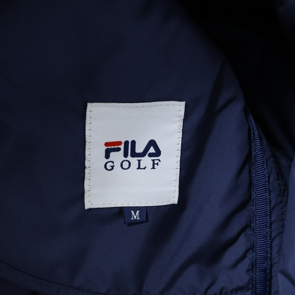 FILA(フィラ) ゴルフ ボアライニング ジップアップ フーデット ダウンベンチコート ジャケット ネイビー SX4GL250