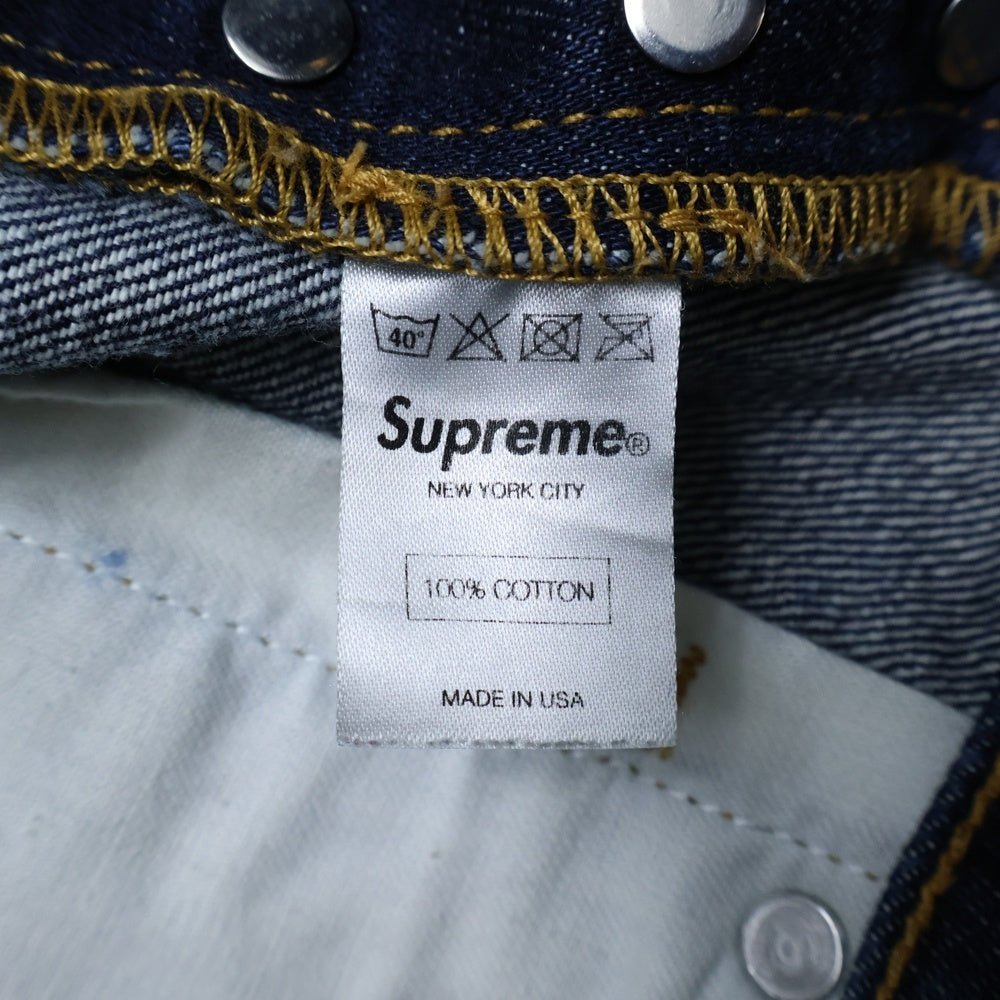 SUPREME(シュプリーム) Rigid Slim Jean リジットスリムジーンズ デニムパンツ インディゴブルー