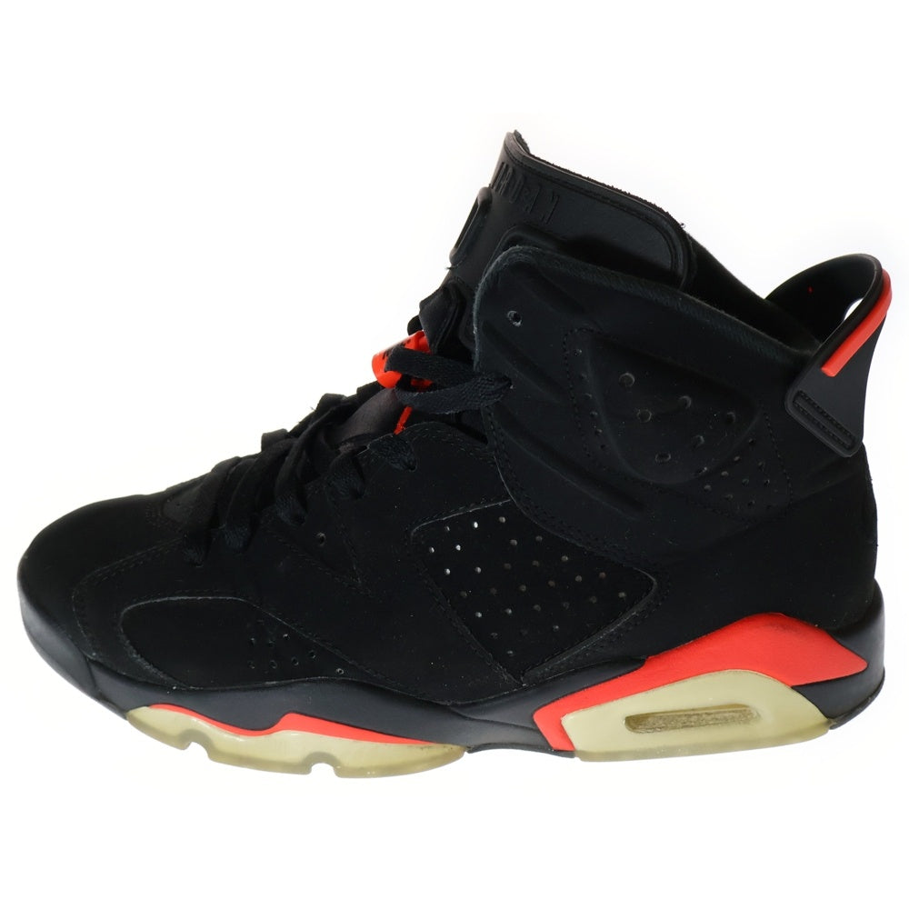 NIKE(ナイキ) AIR JORDAN 6 RETRO OG BLACK INFRARED エアジョーダン 6 ブラック インフラレッド ハイカットスニーカー ブラック/レッドUS9/27cm 384664-060