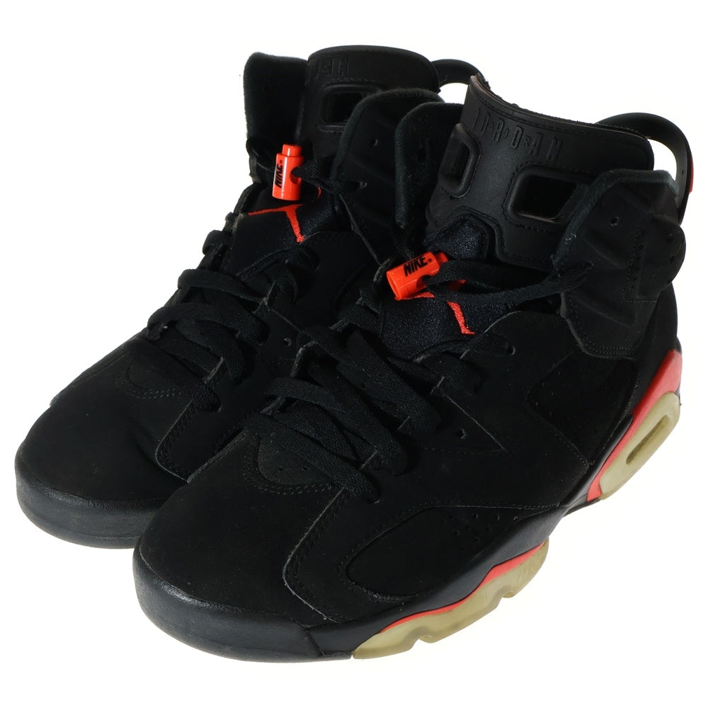 NIKE(ナイキ) AIR JORDAN 6 RETRO OG BLACK INFRARED エアジョーダン 6 ブラック インフラレッド ハイカットスニーカー ブラック/レッドUS9/27cm 384664-060
