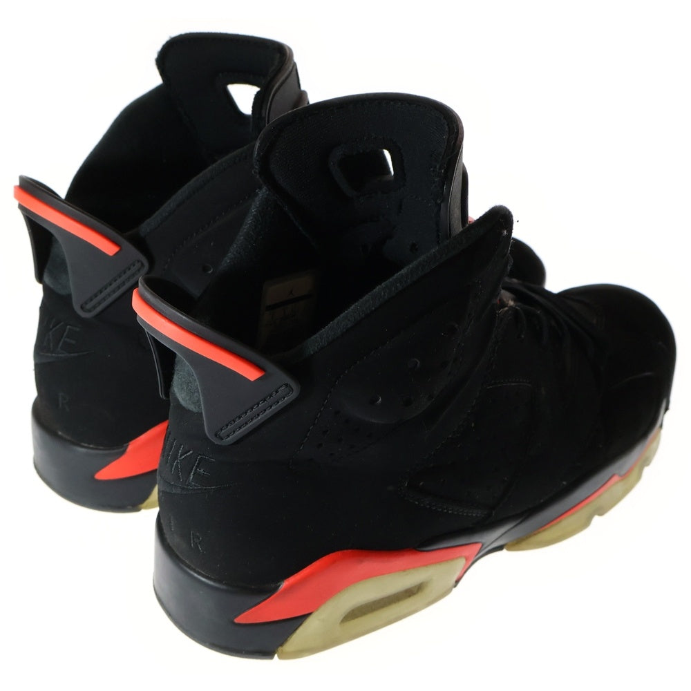 NIKE(ナイキ) AIR JORDAN 6 RETRO OG BLACK INFRARED エアジョーダン 6 ブラック インフラレッド ハイカットスニーカー ブラック/レッドUS9/27cm 384664-060
