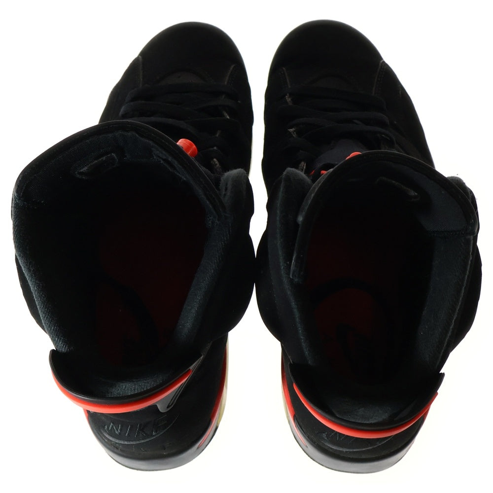 NIKE(ナイキ) AIR JORDAN 6 RETRO OG BLACK INFRARED エアジョーダン 6 ブラック インフラレッド ハイカットスニーカー ブラック/レッドUS9/27cm 384664-060