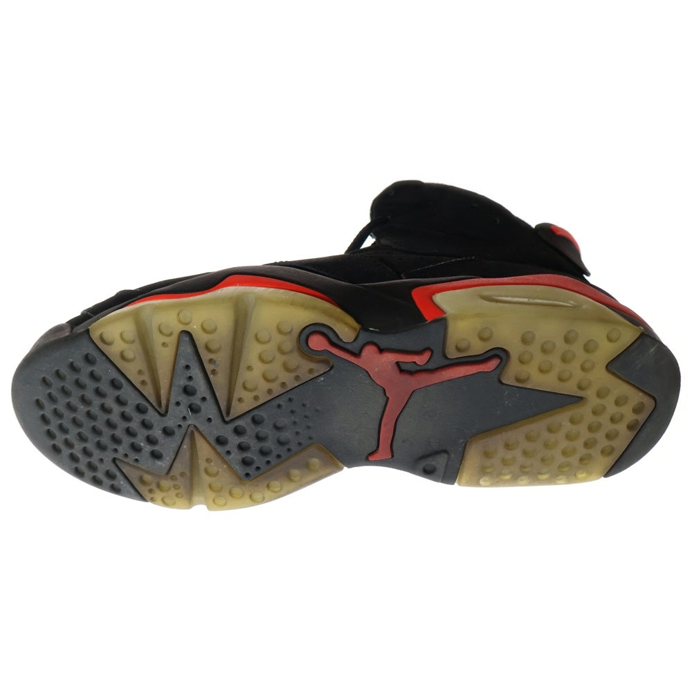 NIKE(ナイキ) AIR JORDAN 6 RETRO OG BLACK INFRARED エアジョーダン 6 ブラック インフラレッド ハイカットスニーカー ブラック/レッドUS9/27cm 384664-060