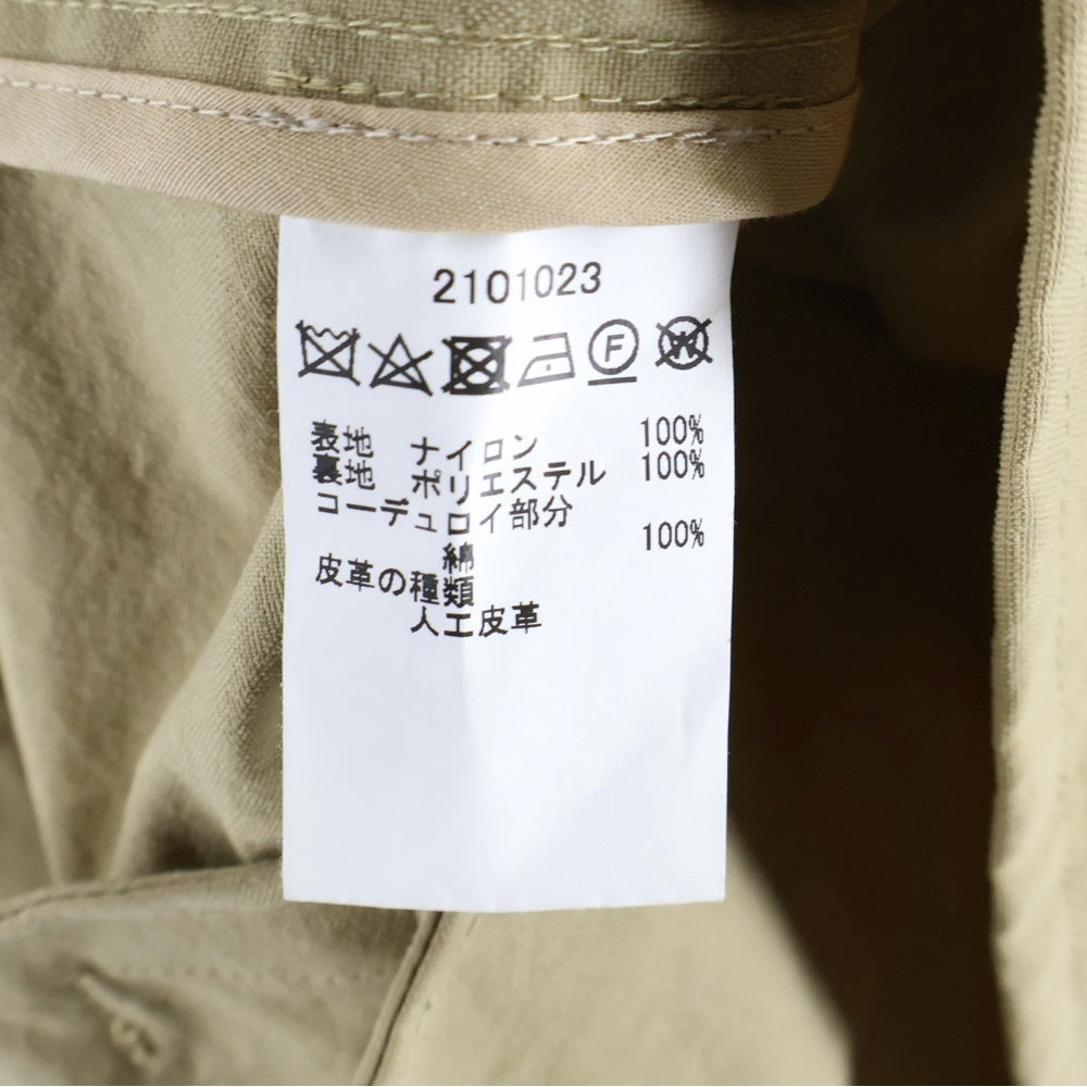 Barbour(バブアー) コーデュロイ カラー切り替え ジップアップ フィッシングジャケット ブラウン 2101023