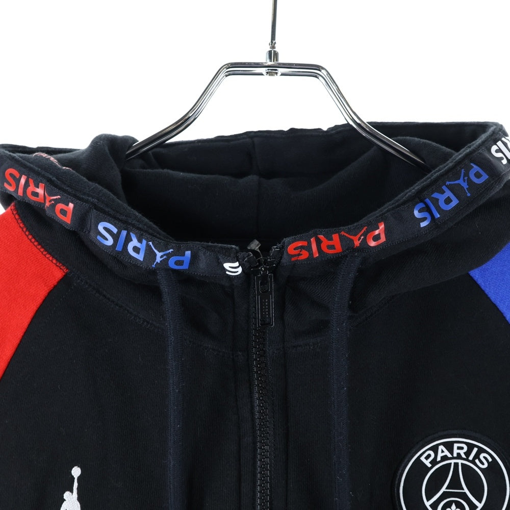 NIKE(ナイキ) ×PARIS SAINT-GERMAIN JORDAN FULLZIP FLEECE パリサンジェルマン ジョーダンブランド フルジップアップ フーデット スウェットパーカー BQ8347-011