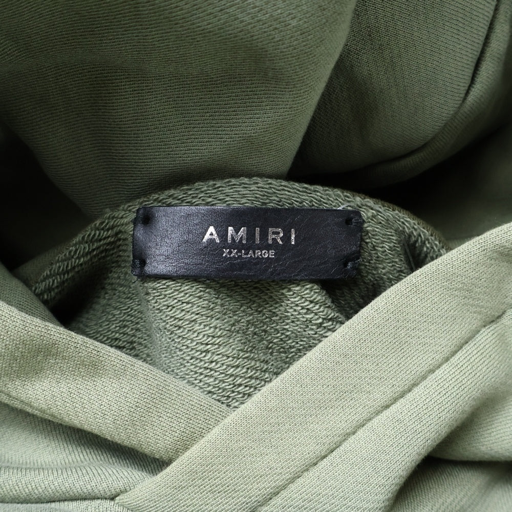AMIRI(アミリ) HOLLYWOOD EAGLE PULLOVER PARKA ハリウッド イーグル スウェットプルオーバーパーカー カーキ