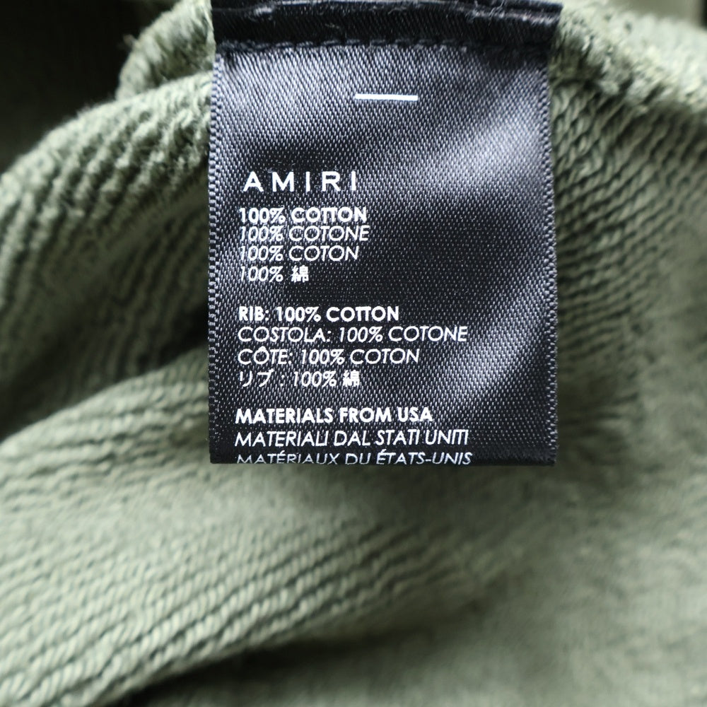 AMIRI(アミリ) HOLLYWOOD EAGLE PULLOVER PARKA ハリウッド イーグル スウェットプルオーバーパーカー カーキ
