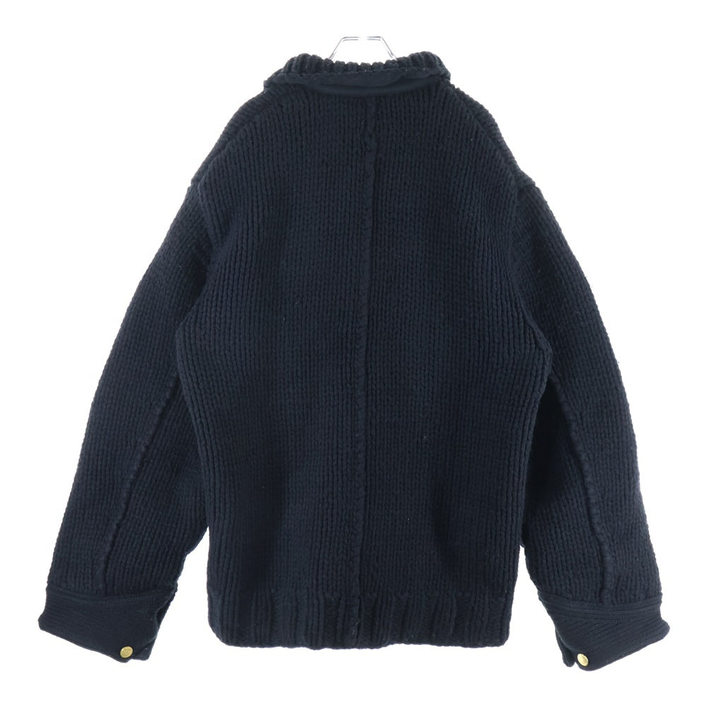 Sacai(サカイ) 23AW ×Carhartt WIP Knit Jacket Michigan カーハート ニット ミシガン ジャケット ブラック 23-03111M