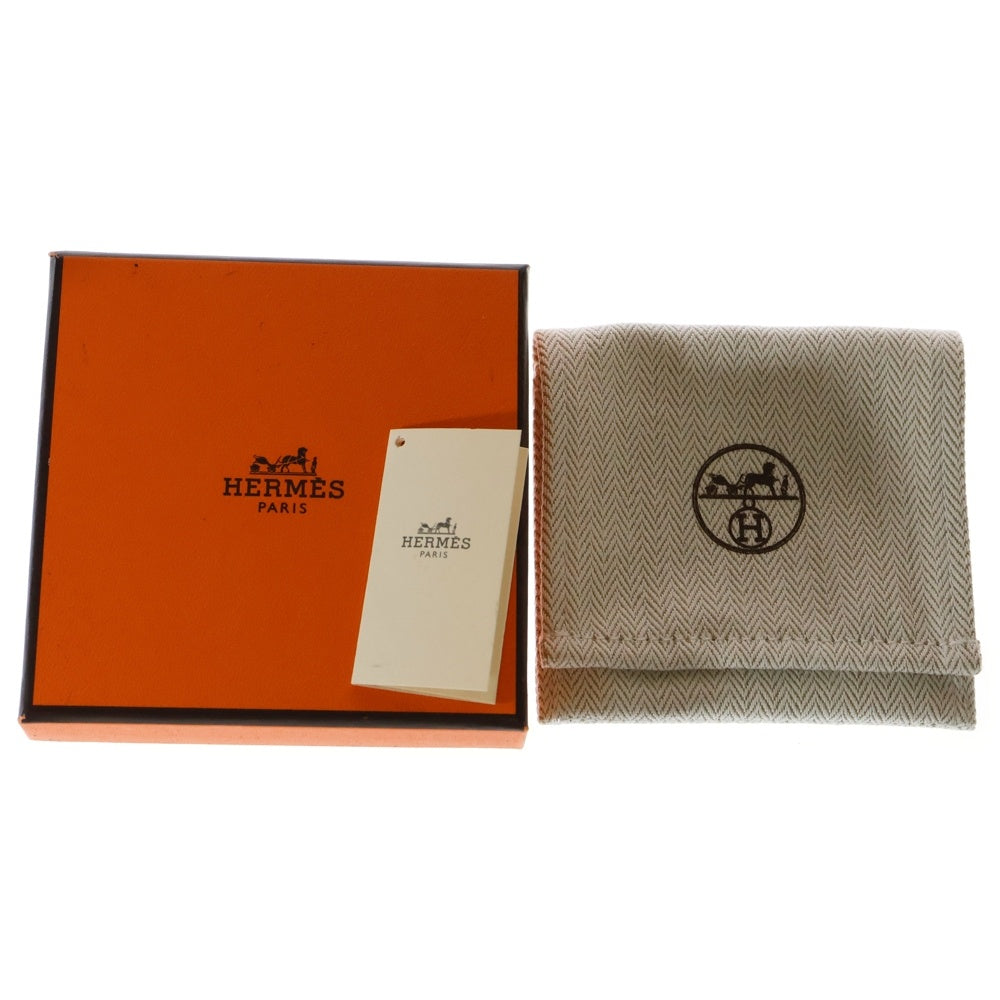 HERMES(エルメス) エクリプス レザー ネックレス ステンレススチール ブラウン/マルチカラー