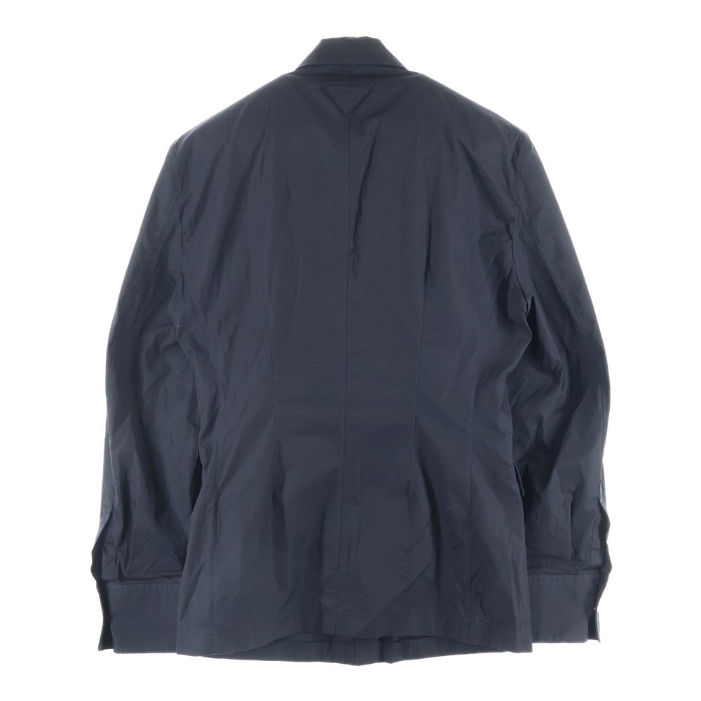 PRADA(プラダ) Single Breasted Cotton Jacket シングルブレステッド コットン テーラードジャケット ブラック UGI271