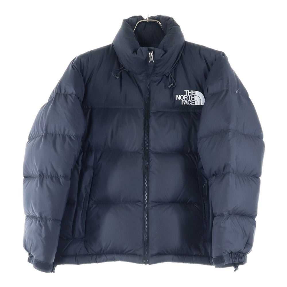 THE NORTH FACE(ザノースフェイス) SHORT NUPTSE JACKET ショート ヌプシ 胸ロゴデザイン ジップアップ ダウンジャケット レディース ブラック NDW92232