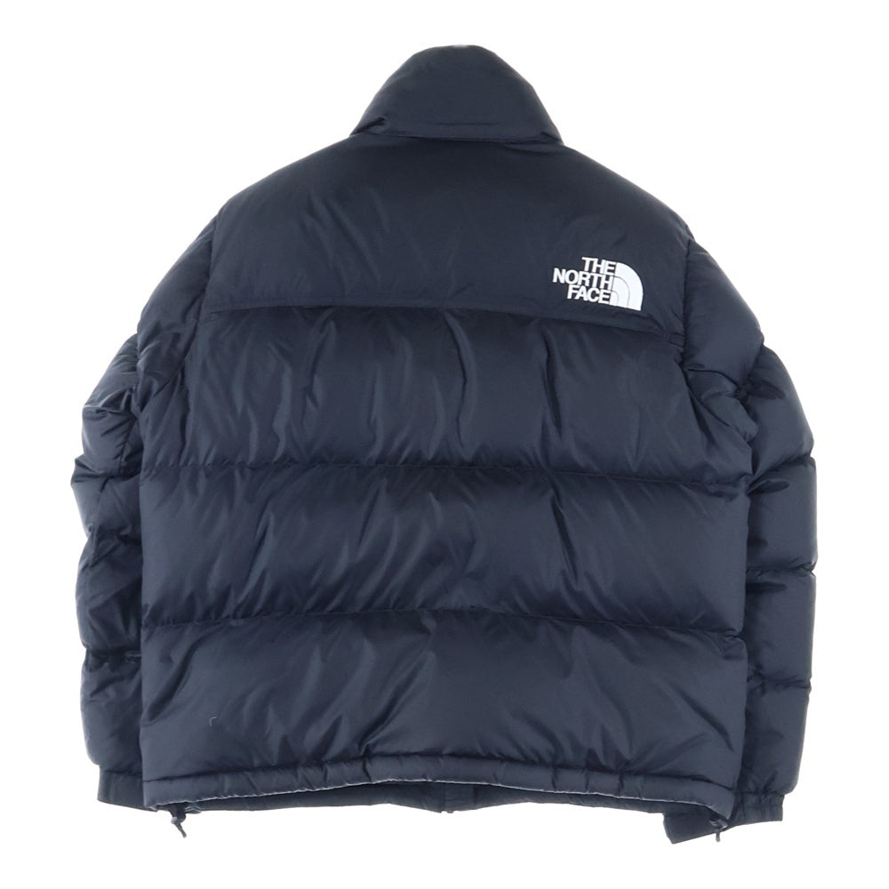 THE NORTH FACE(ザノースフェイス) SHORT NUPTSE JACKET ショート ヌプシ 胸ロゴデザイン ジップアップ ダウンジャケット レディース ブラック NDW92232