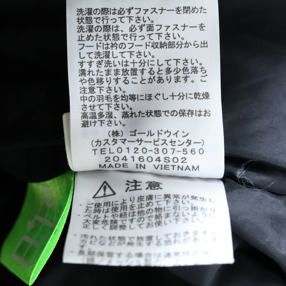 THE NORTH FACE(ザノースフェイス) SHORT NUPTSE JACKET ショート ヌプシ 胸ロゴデザイン ジップアップ ダウンジャケット レディース ブラック NDW92232