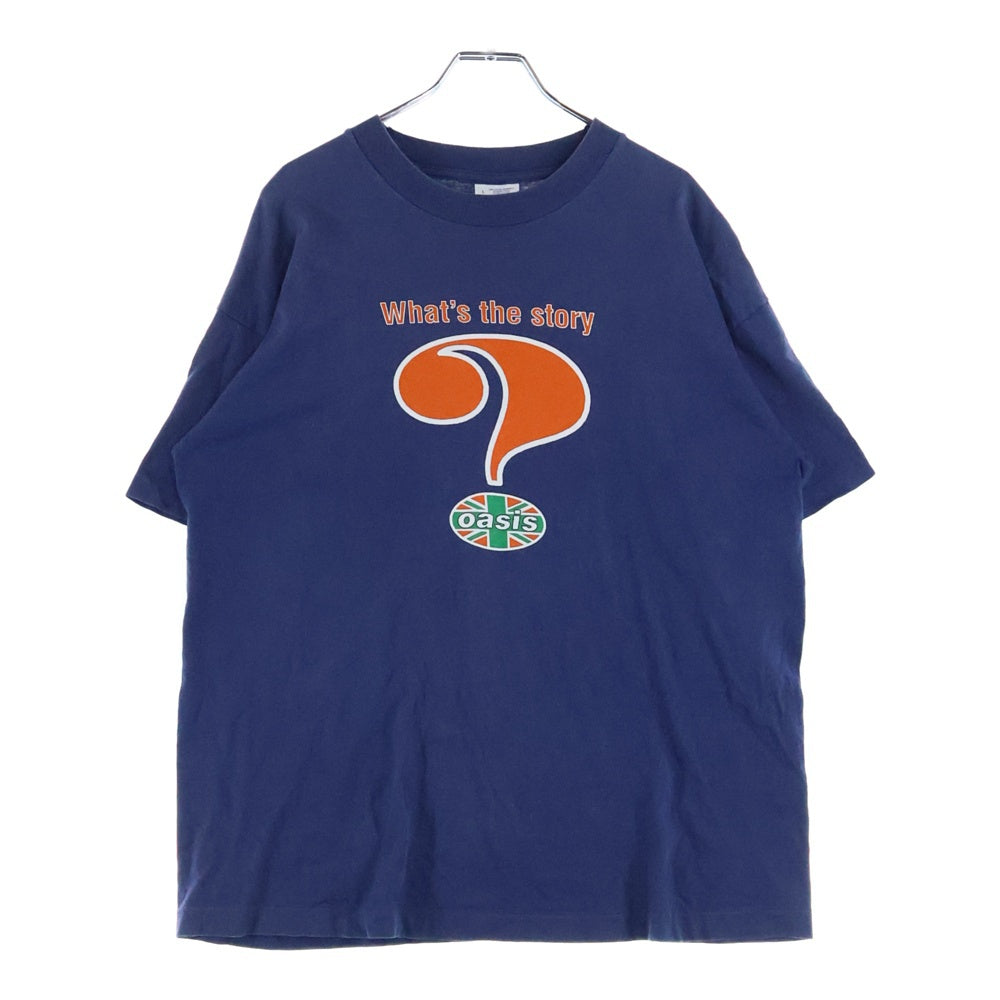 VINTAGE(ヴィンテージ) 90S VINTAGE oasis What's the story オアシス ヴィンテージプリントTシャツ 半袖カットソー ネイビー