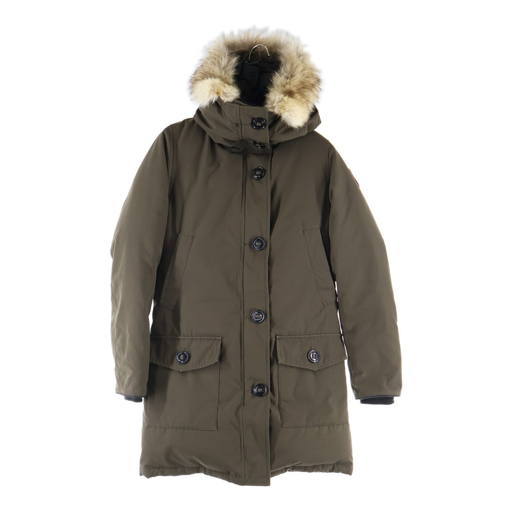 CANADA GOOSE(カナダグース) BRONTE PARKA ブロンテ パーカー ジップアップ フーデット ダウンコート ブラウン レディース 2600JL