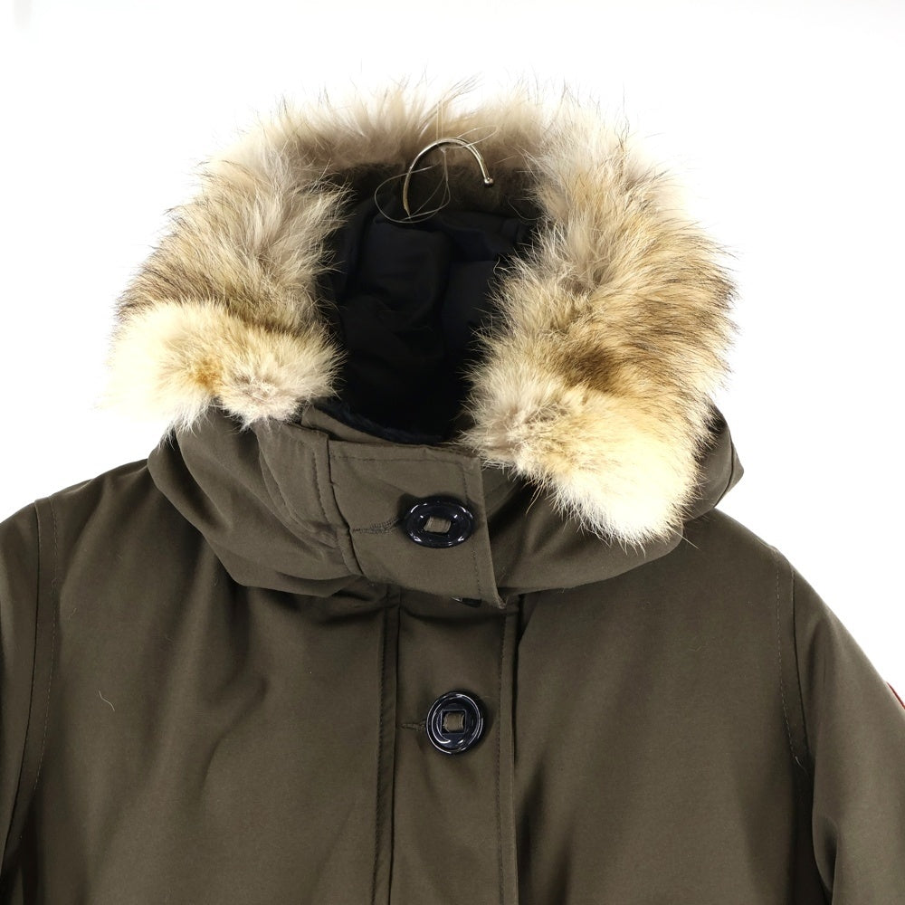 CANADA GOOSE(カナダグース) BRONTE PARKA ブロンテ パーカー ジップアップ フーデット ダウンコート ブラウン レディース 2600JL