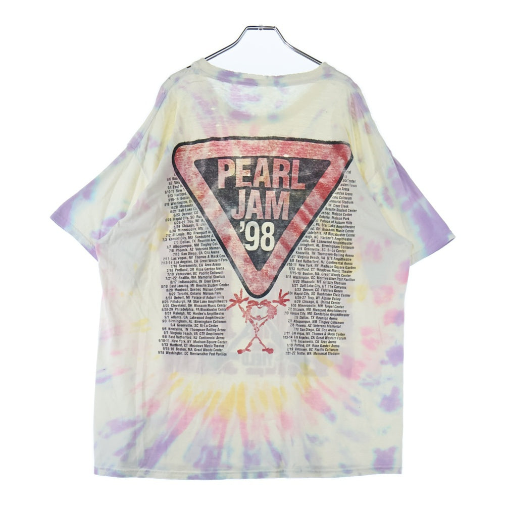 VINTAGE(ヴィンテージ) 90S VINTAGE PEARL JAM '98 ヴィンテージ パールジャム タイダイ 半袖Tシャツ カットソー マルチカラー
