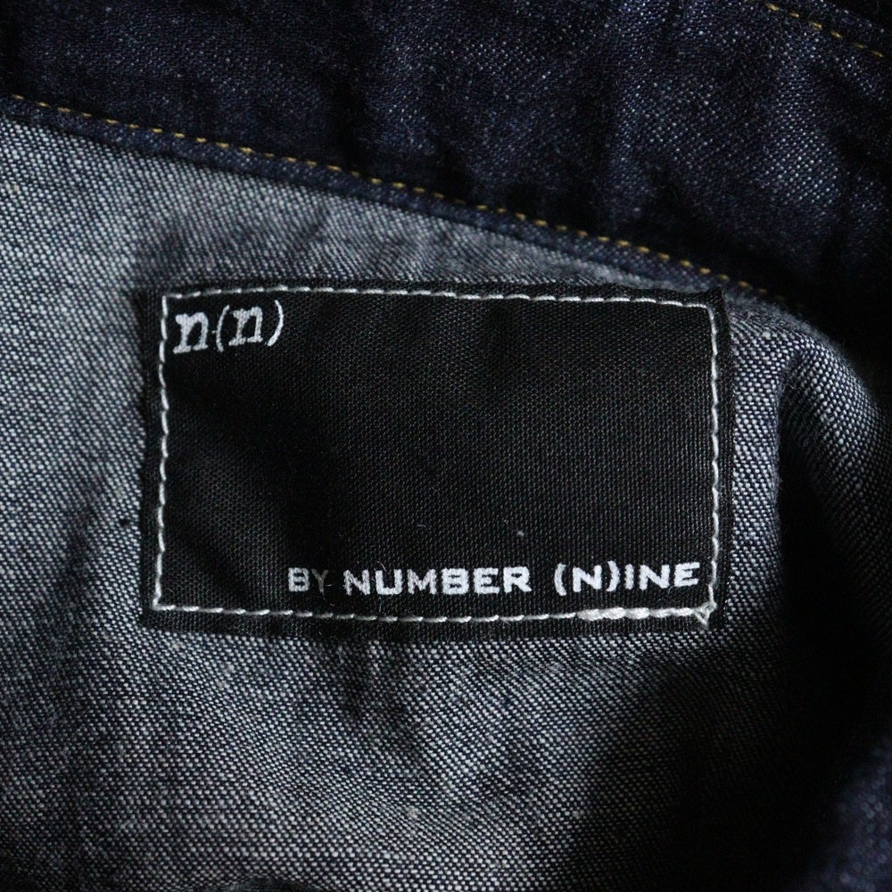 NUMBER (N)INE(ナンバーナイン) 7B ウエスタン ステッチデザイン コットン デニム 長袖シャツ インディゴ