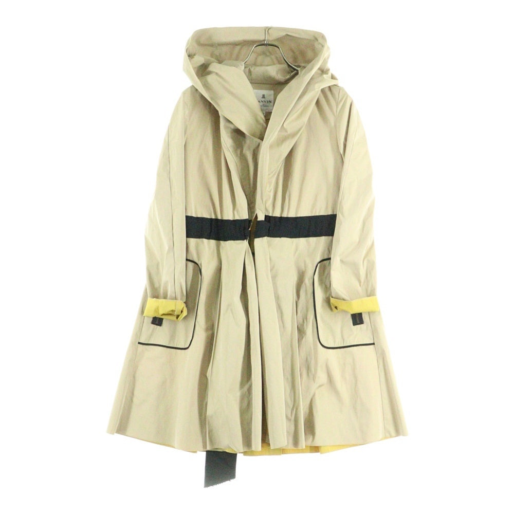 LANVIN en Bleu(ランバンオンブルー) コットン ロング スプリングコート ブラウン レディース 3616103