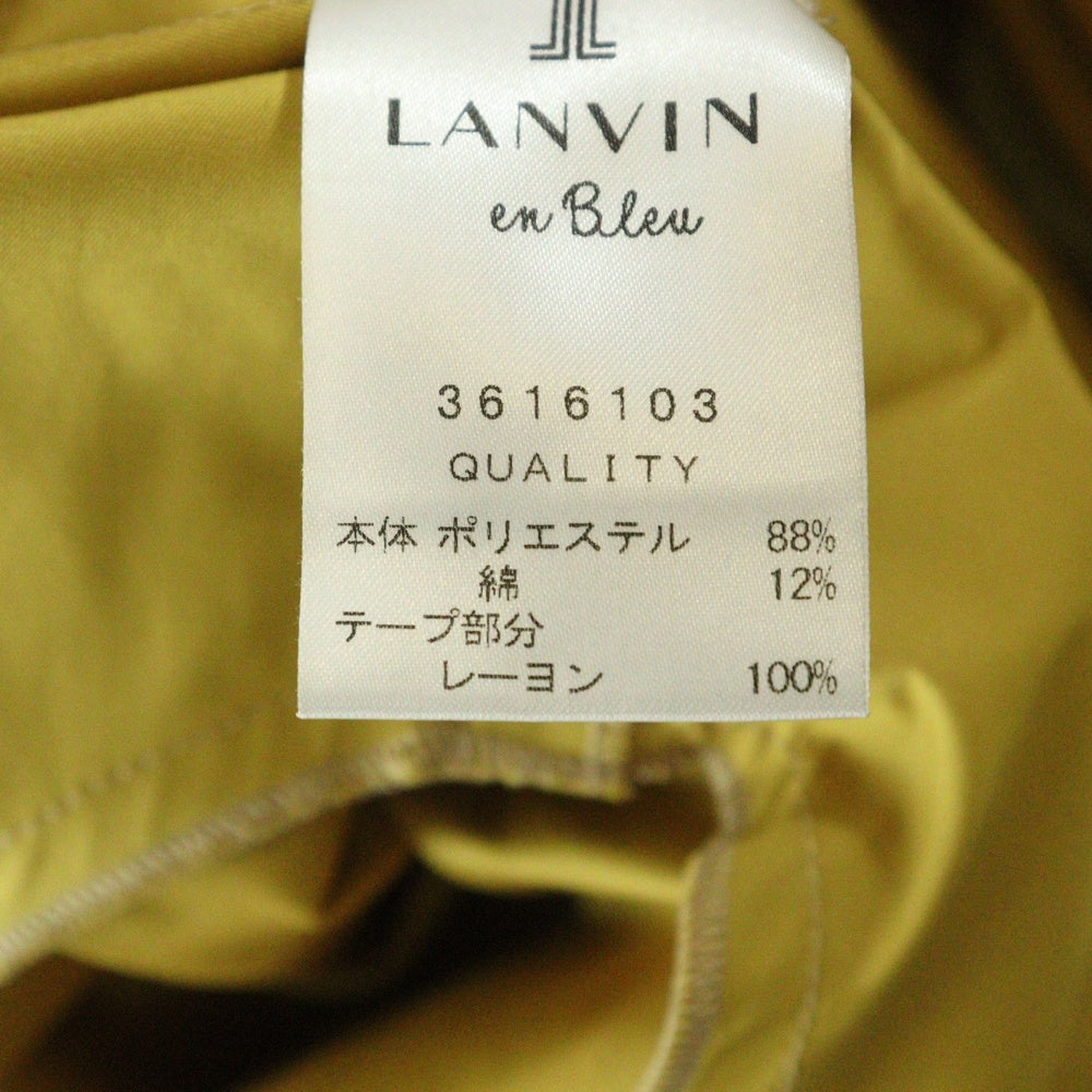 LANVIN en Bleu(ランバンオンブルー) コットン ロング スプリングコート ブラウン レディース 3616103