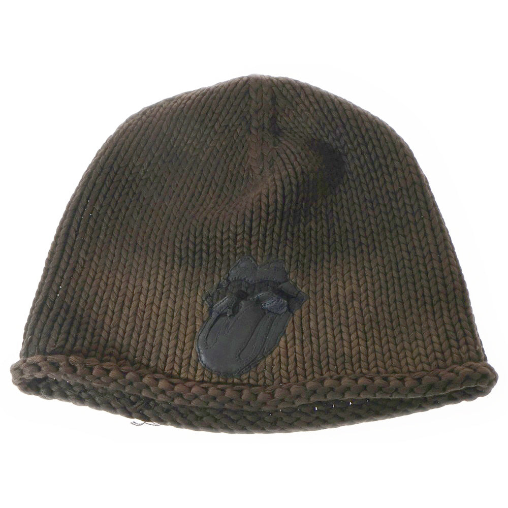 CHROME HEARTS(クロムハーツ) BEANIE CASH リップ&タン カシミヤ ニットキャップ ビーニー 帽子 ブラック