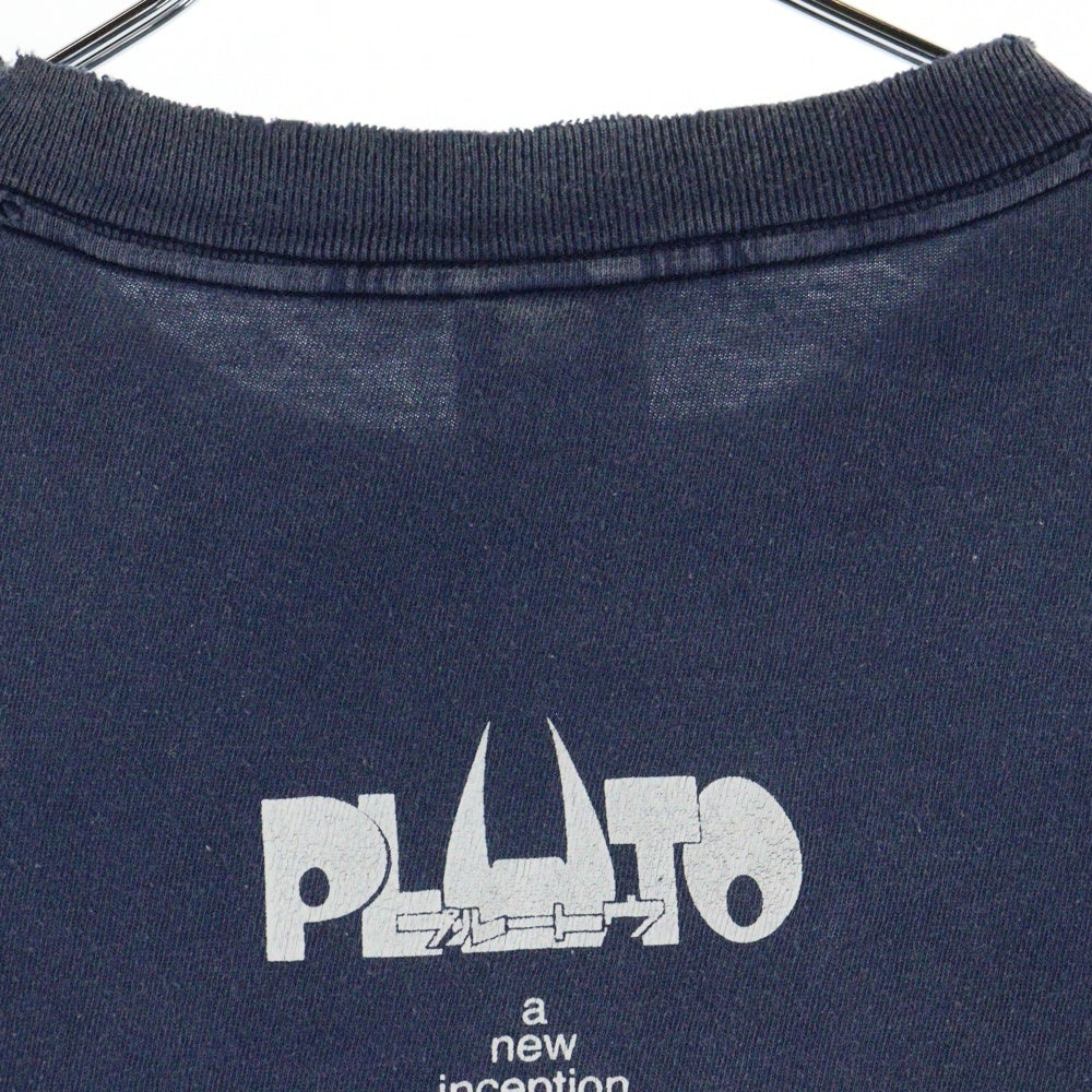 SAINT MICHAEL(セントマイケル) 24AW PLUTO SS TEE NAVY VINTAGE加工 アニメーションプリント クルーネック 半袖Tシャツ ネイビー SM-YS1-0000-C29