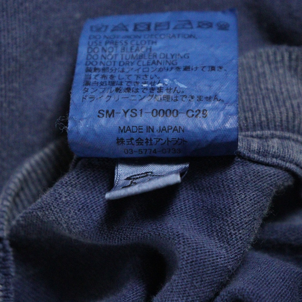 SAINT MICHAEL(セントマイケル) 24AW PLUTO SS TEE NAVY VINTAGE加工 アニメーションプリント クルーネック 半袖Tシャツ ネイビー SM-YS1-0000-C29